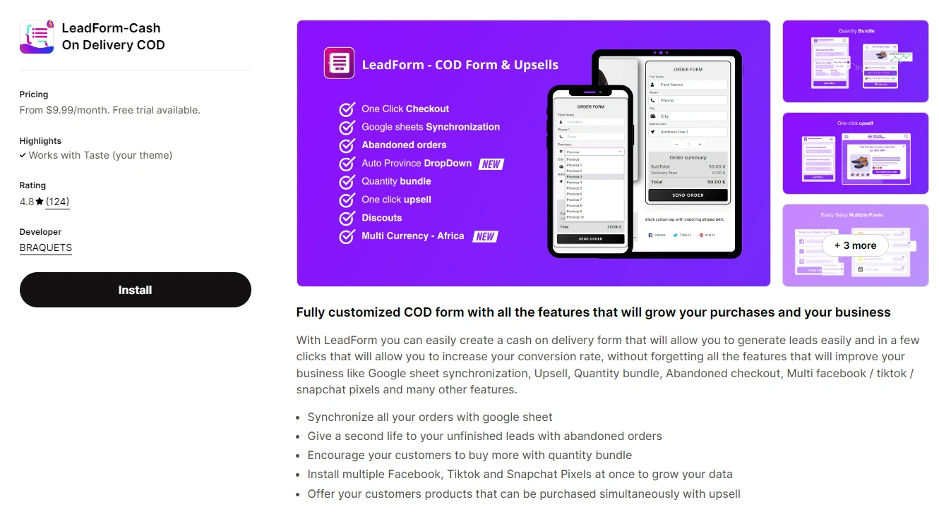 LeadForm Order Form & Upsells